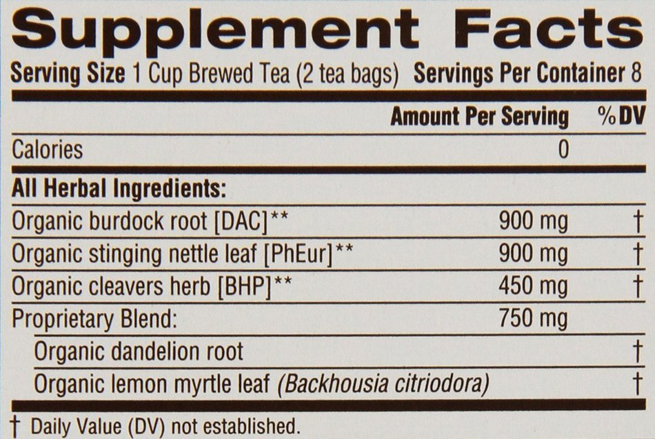 Traditional Medicinals Organic Everyday Detox Lemon Tea, 16 Tea Bags (Pack of 6) N3