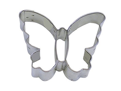 CybrTrayd Butterfly Cookie Cutter, 2.5", Silver