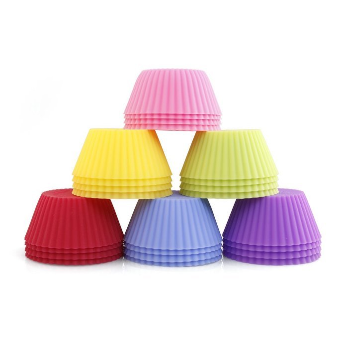 Delidge Silicone Baking Cups, Pack of 6, Assorted