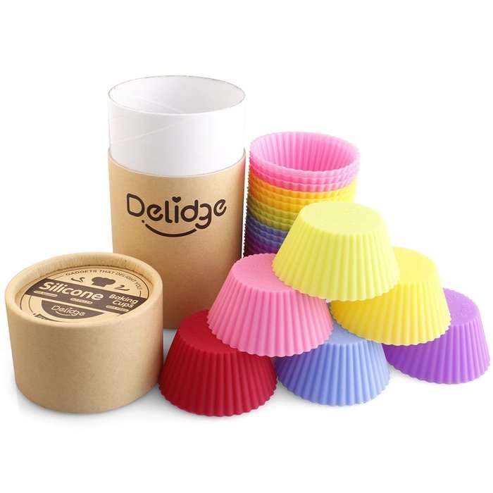 Delidge Silicone Baking Cups, Pack of 6, Assorted N2