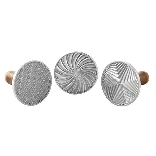 Nordic Ware 01245 Geo Pattern Cookie Stamp