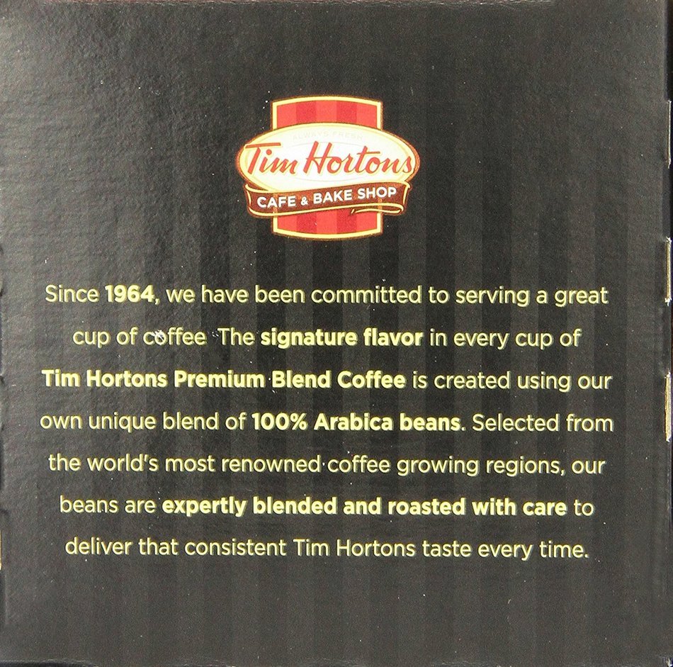 Tim Horton's Single Serve Coffee Cups, Original Blend, 24 Count N10