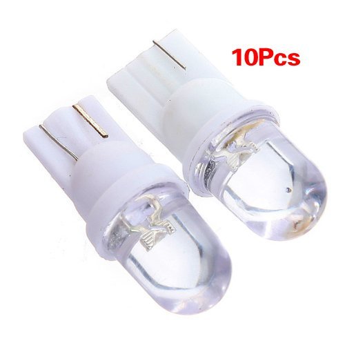 TOOGOO(R) 10X T10 W5W 501 194 Xenon White LED Side / Interior / Number Plate Light Bulb N2