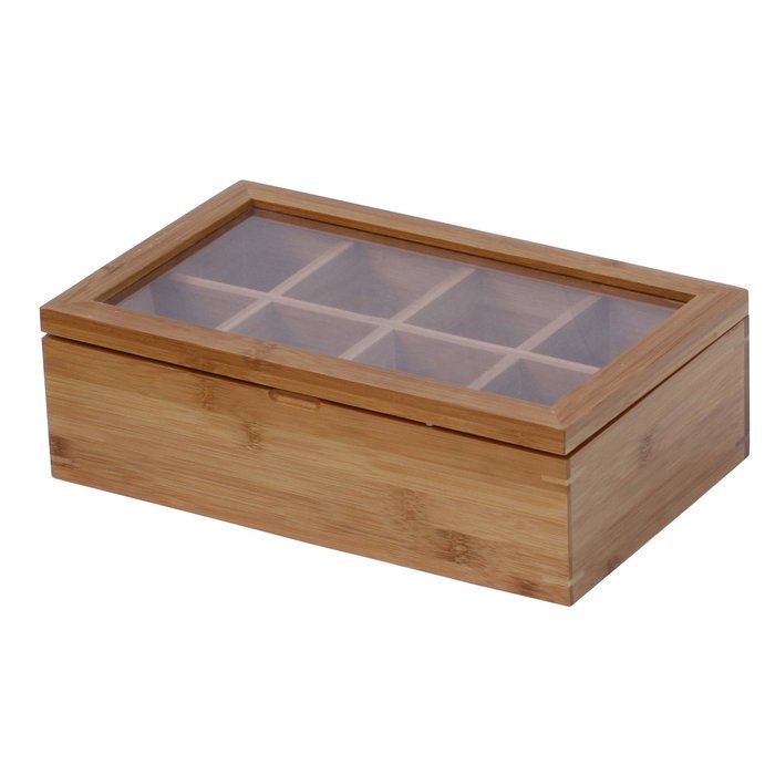 Oceanstar Bamboo Tea Box, Natural N4