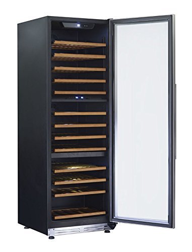 Avanti WCF143S3ST Designer Series Triple Zone Wine Chiller with 143 Bottles Storage, Silver