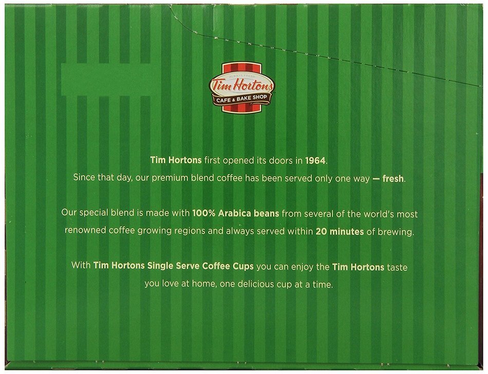 Tim Horton's Single Serve Coffee Cups, Original Blend, 24 Count N17