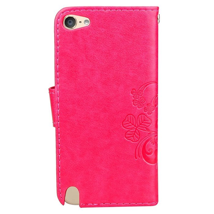 iPod touch 6 Case,iPod touch 5 Case,PHEZEN Beauty Luxury Bling Rhinestone Diamond Embossed Flower Butterfly PU... N33