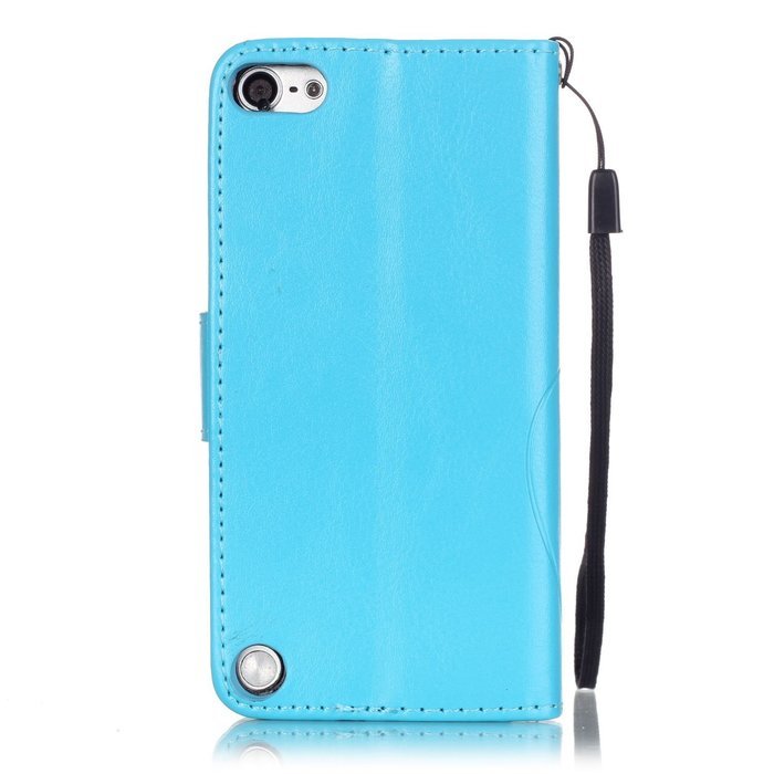 iPod touch 6 Case,iPod touch 5 Case,PHEZEN Beauty Luxury Bling Rhinestone Diamond Embossed Flower Butterfly PU... N37