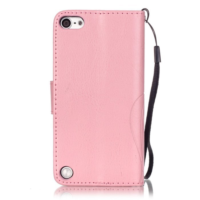 iPod touch 6 Case,iPod touch 5 Case,PHEZEN Beauty Luxury Bling Rhinestone Diamond Embossed Flower Butterfly PU... N39