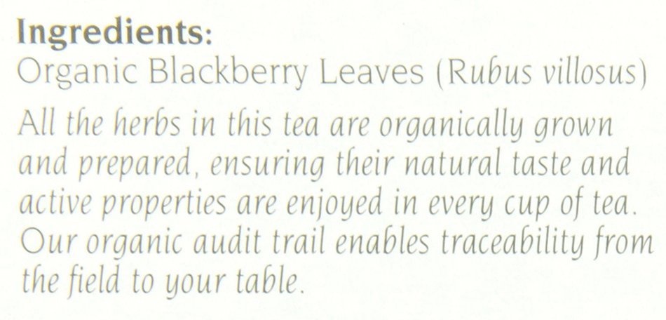 Blackberry Leaf Organic - 24 bag,(Celebration Herbals) N2