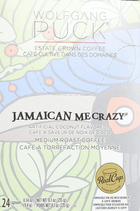 Wolfgang Puck Jamaican Me Crazy 24 Single Serve Cups (Pack of 4), Compatible with All Keurig K-Cup Brewers, including... N4