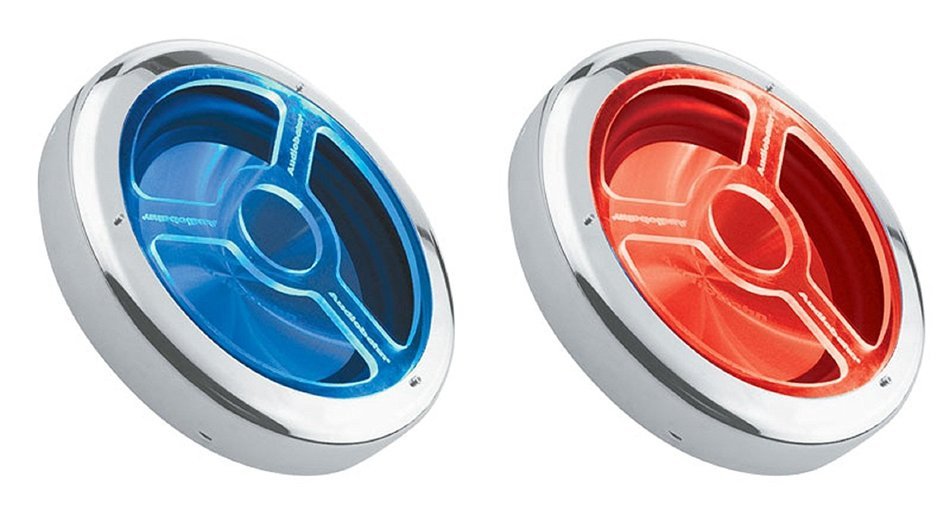 Audiobahn 10-Inch Switchable Blue/Red Illuminated Subwoofer Grille (CD310)