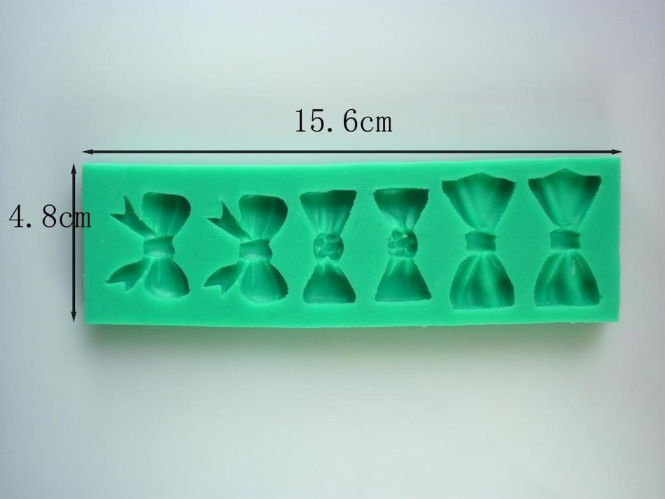 Love Bow Shape Silicone Soap Mold Fondant Cake Decorating Styling Tools Bakeware Cooking Tools Kitchen Accessories N2