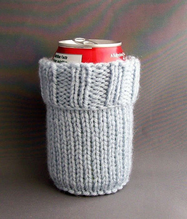 2 in 1 Soda Beer Can Water Bottle Cozy Baby Blue N6