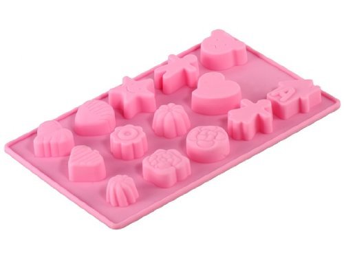 Stylish Silicone Cake Mold & Ice Tray (Pink) N2