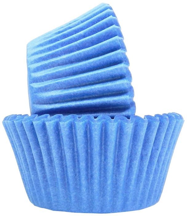 Regency Wraps Greaseproof Baking Cups, Solid Light Blue, 40-Count, Standard.
