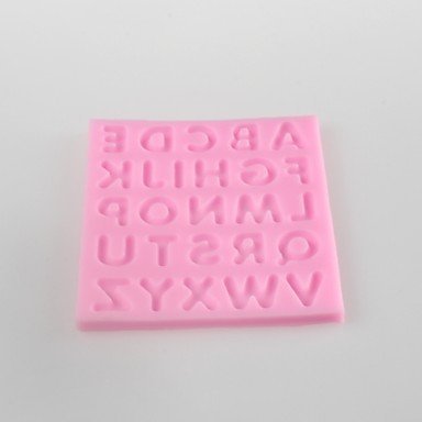 Sher The Capital Letters Shaped Fondant Cake Chocolate Silicone Mold, Decoration Tools Bakeware N2