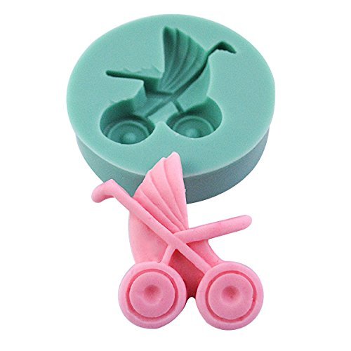 2win2buy Crafts Mold Food Grade Silicone MINI Fondant Mold Cake Mold-Pram N3