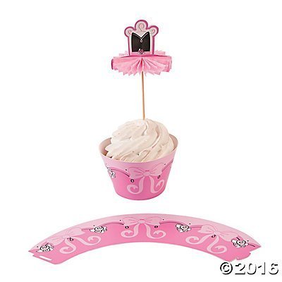 Ballerina Cupcake Wrappers with Picks - Makes 25