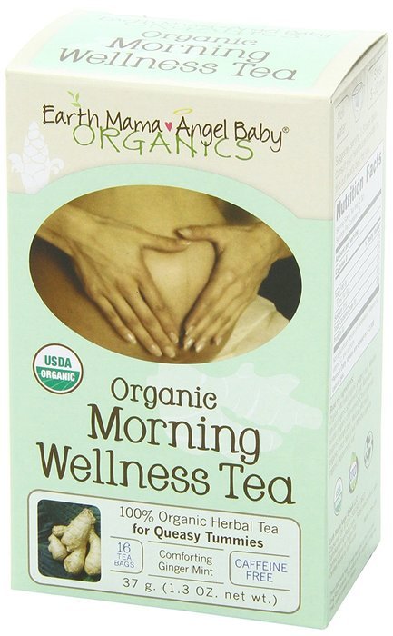 Earth Mama Angel Baby Organic Morning Wellness Tea, 16 Teabags/Box (Pack of 3) N5