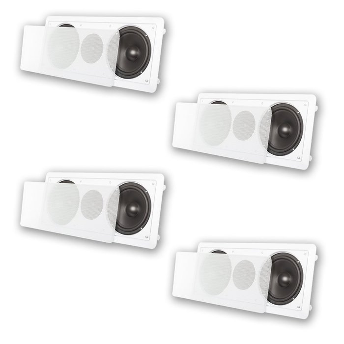 Acoustic Audio CC6 In-Wall 6.5" Left Right Front Rear 4 Speaker System 1200W CC6-4S