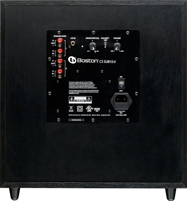 Boston Acoustics Classic II CSSUB10 11 Subwoofer, Black Walnut (Discontinued by Manufacturer)