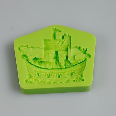 Sher Multi Animal Ship Nautical Silicone Mold for Chocolate Polymer Clay Candy Making Sugarcraft Tools Cake Decorations N3