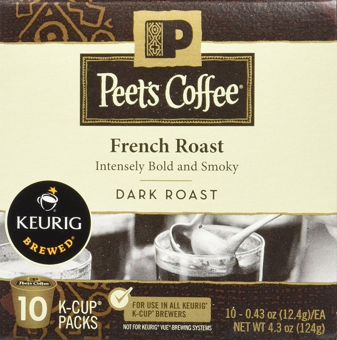 Peet's Coffee French Roast Single Cup Coffee for Keurig K-Cup Brewers 40 count N3