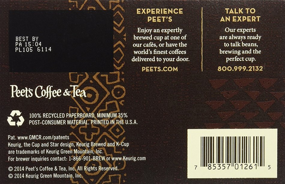 Peet's Coffee French Roast Single Cup Coffee for Keurig K-Cup Brewers 40 count N4