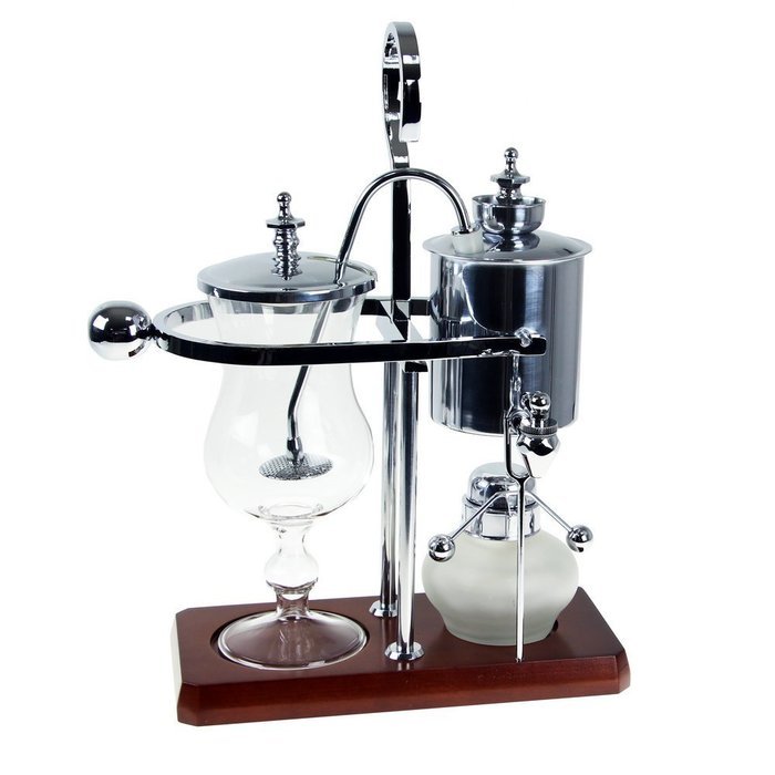LNC Royal Belgian Balance Coffee Machine Syphon Maker with Refractory Borosilicate Glass Easy to Clean 11 x 4.3... N10