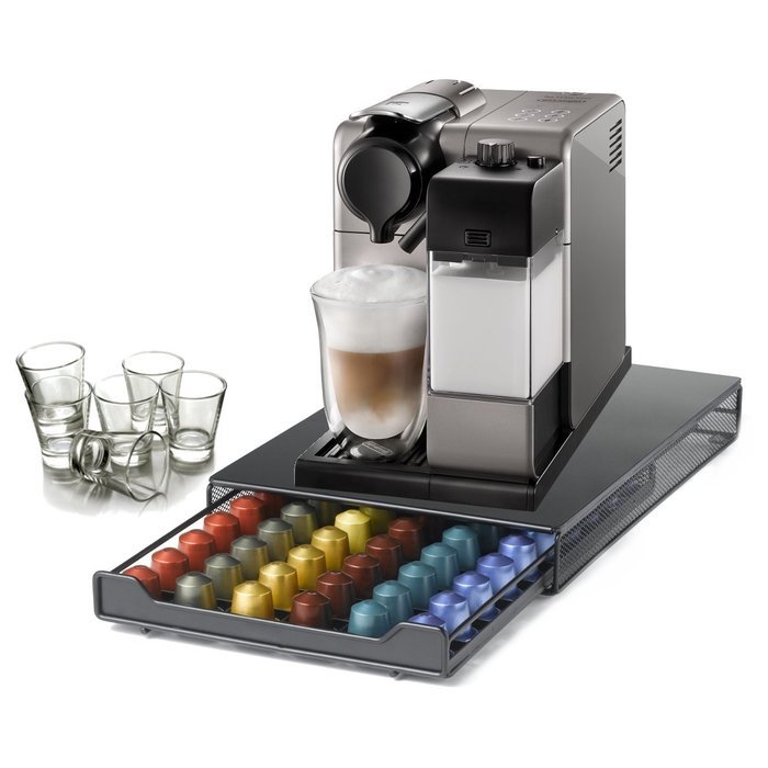DeLonghi Nespresso Lattissima Touch Silver Combination Automatic Espresso and Cappuccino Machine with 60 Capsule...
