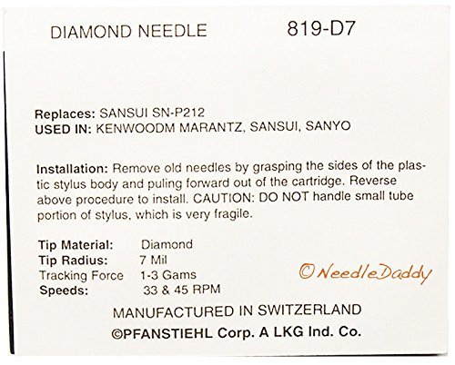 NEW NEEDLE FOR SANSUI DA-P550A SANSUI DAT-550 SANSUI GX-310 MIDI-55 819-D7 N3