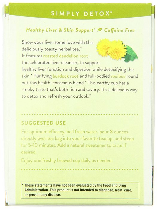 Choice Organic Teas Tea Bag, Simply Detox, 16 Count N12