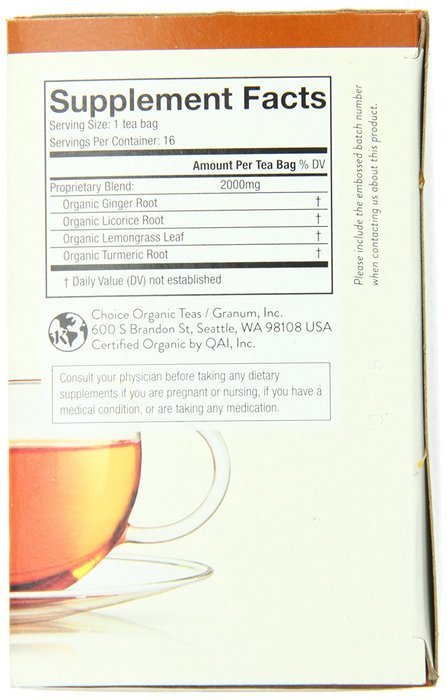 Choice Organic Teas Tea Bag, Simply Detox, 16 Count N13