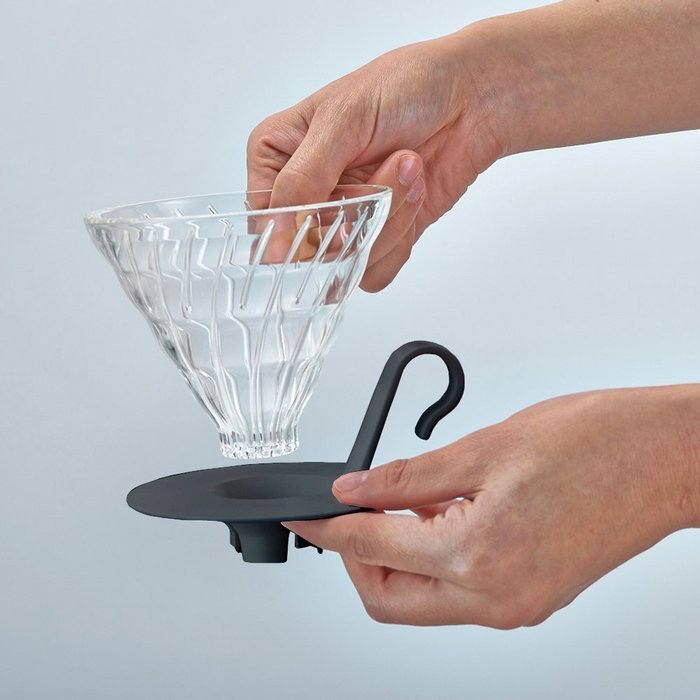 2 set Hario VDGN-01B V60 New Glass Coffee Dripper 01, Black 2-ounce N5