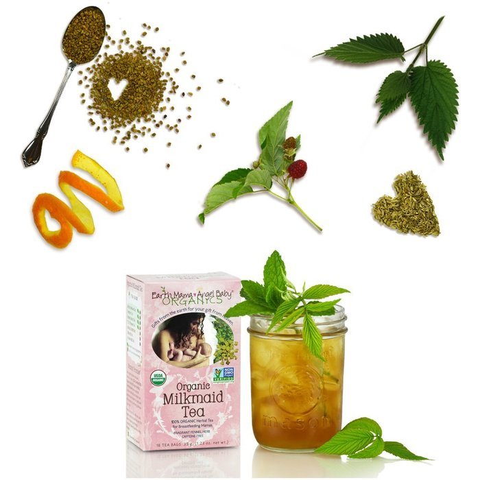 Earth Mama Angel Baby Milkmaid Nursing Tea, 16 Count N3