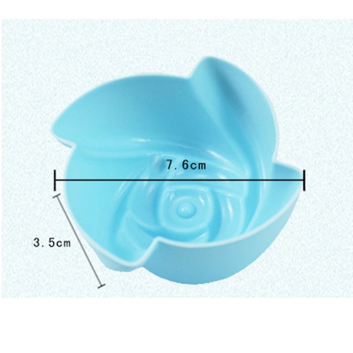 Set Of 6 Silicone Cake Baking Mold Cake Pan DIY Mold ( Cyclone Rose ) N2