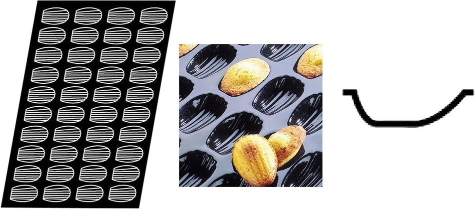 Flexipan 336390 Madeleines Nonstick Sheet Mold