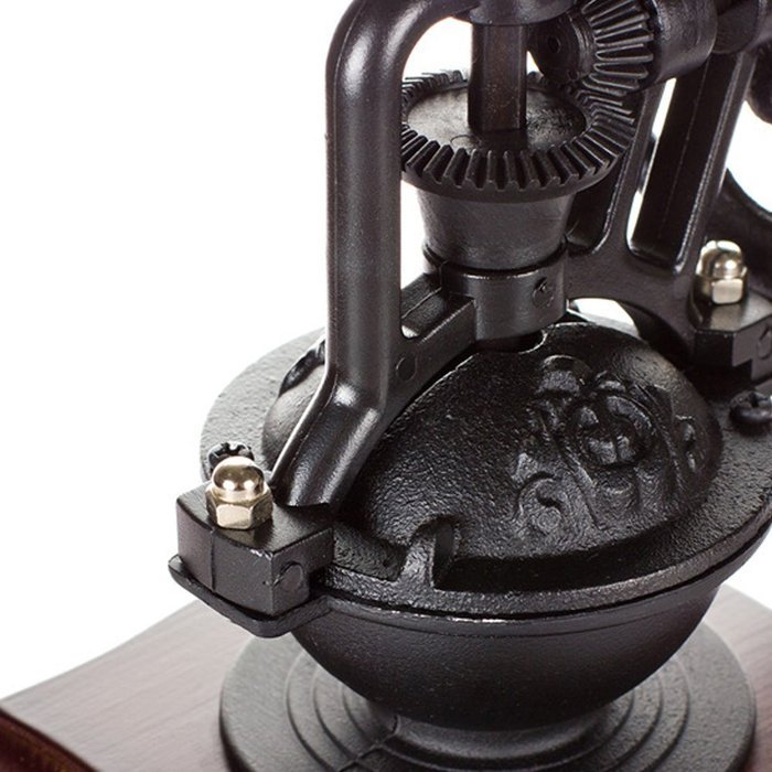 XHHOME Vintage Style(1880s) Manual Coffee Grinder Hand-crank Roller Drive, Ceramic Burr Core, Beech Wood Case,... N5