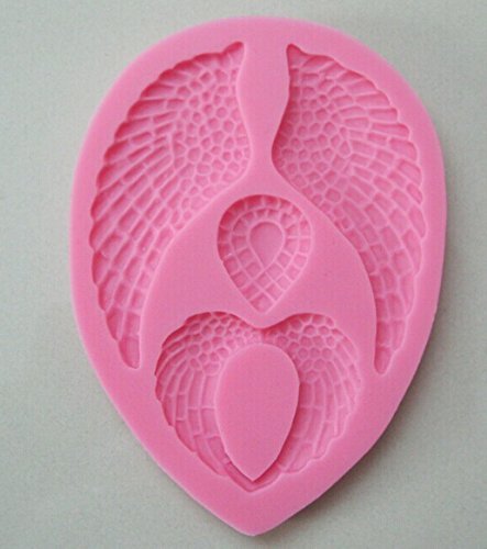 HSE Beautiful different kinds and size Angel Wings Shape Silicone 3D Mold Cookware Cake Decorating fondant soap...