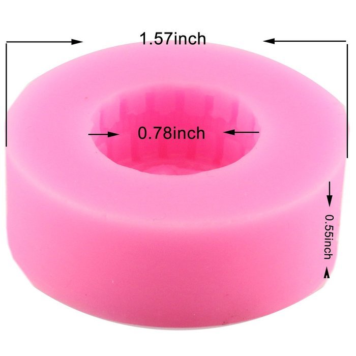 Mujiang Round Tire Silicone Jello Candy 3D Cake Molds Set Of 3 N4