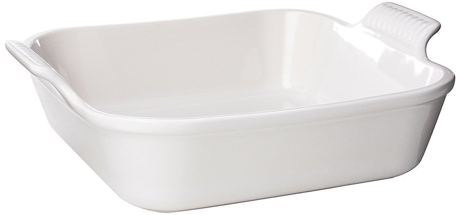Le Creuset Heritage Stoneware 9" Square Dish, White N2