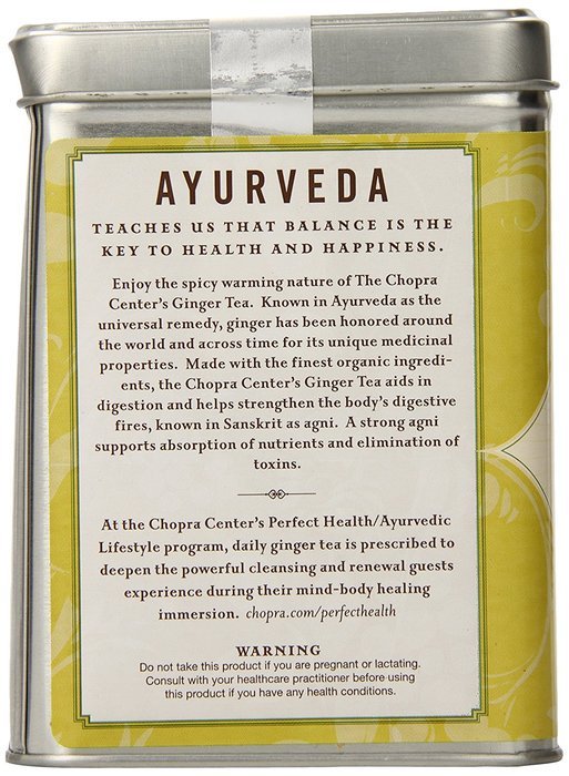 Chopra Center Organic Herbal Tea, Ginger, 20 Tea Bags N2