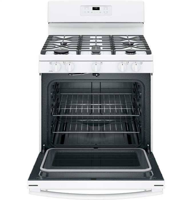 GE JGB660DEJWW 30" White Gas Sealed Burner Range