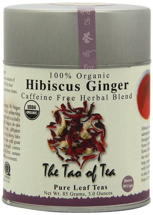 The Tao of Tea, Hibiscus Ginger Tea, Loose Leaf, 3.0 Ounce Tin N4