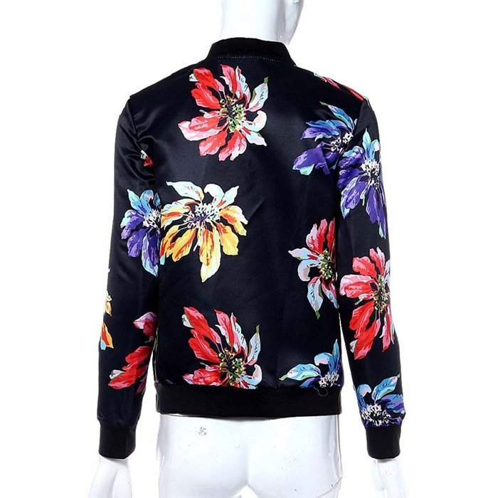 Women Jacket ,Morecome Women Long Sleeve Printed Zipper Blazer Suit Coat Outwear N7