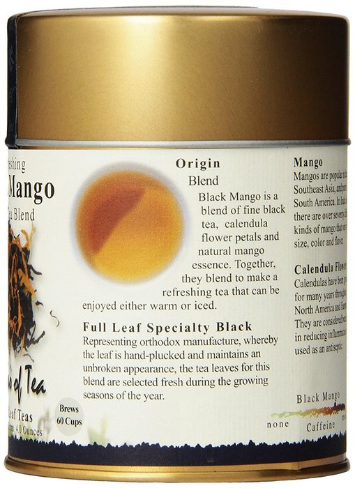 The Tao of Tea, Black Mango Black Tea, Loose Leaf, 4 Ounce Tin N2