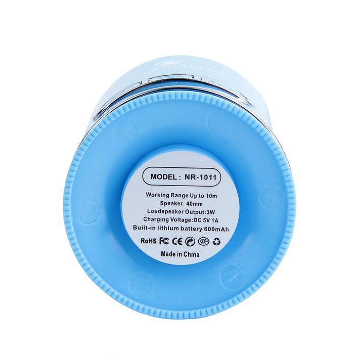 NR-1011 mini bluetooth speaker/TF card/voice call bluetooth speaker -BLUE