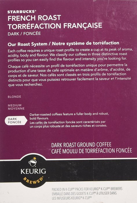 Starbucks Coffee Keurig K-Cups, French Roast Dark, 96 Count N2