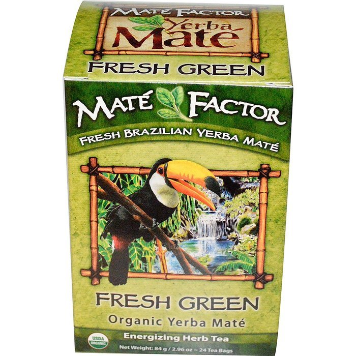 The Mate Factor Yerba Mate Energizing Herb Tea Bag, Organic Fresh Green ...